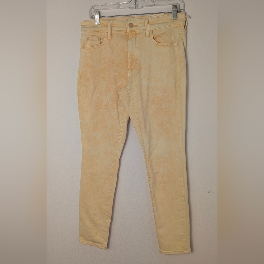 NWT Universal Thread Women's High-Rise Skinny Jeans Orange Yellow Sz 6/28R